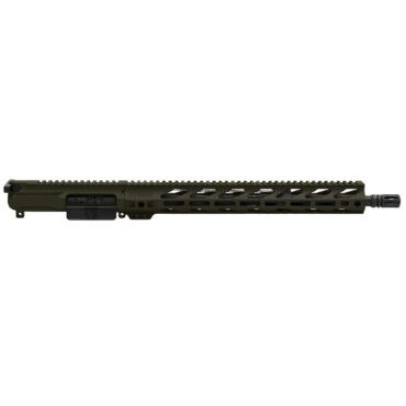 STNGR Complete AR-15 Upper Receiver with 16 Inch Barrel, BCG and Charging Handle - VYPR Handguard, OD Green