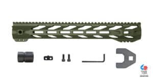 STNGR Free Float M-LOK Handguards - OD Green - RPTR - 15 Inch