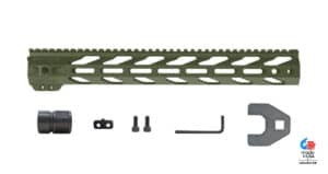 STNGR Free Float M-LOK Handguards - OD Green - VYPR - 15 Inch