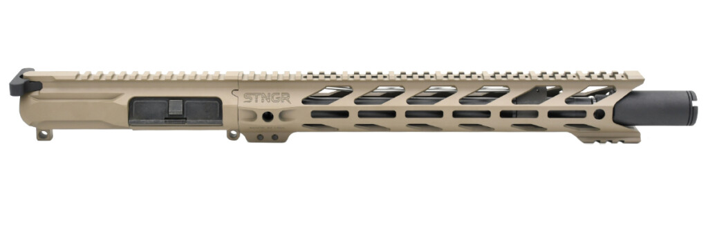 STNGR HWK Complete 5.56 Pistol Upper with 12.5 Barrel and Flash Can - FDE