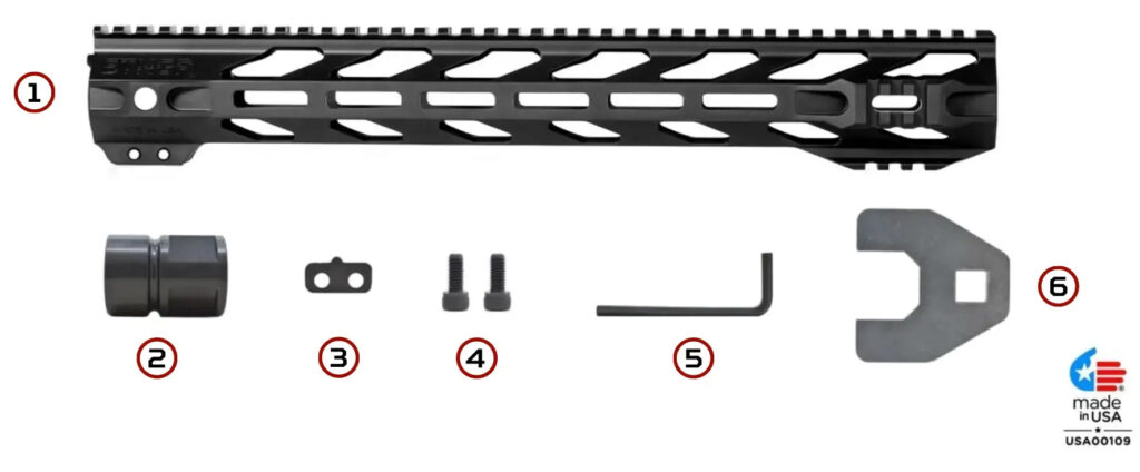 STNGR RPTR Handguard - Included Hardware and Accessories