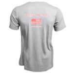 STNGR USA Patriot Heather Gray Tee Shirt - Back