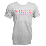 STNGR USA Patriot Heather Gray Tee Shirt - Front