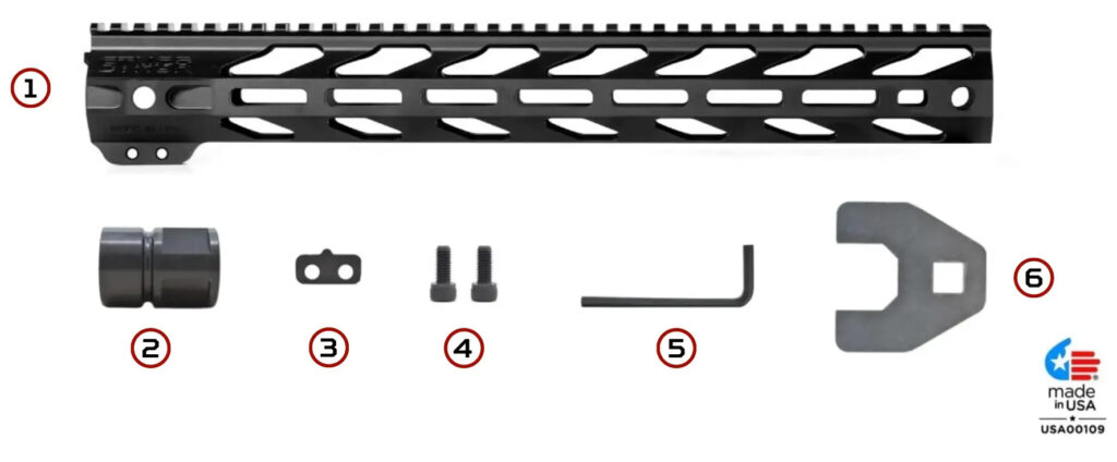 STNGR VYPR Handguard - Included Hardware and Accessories