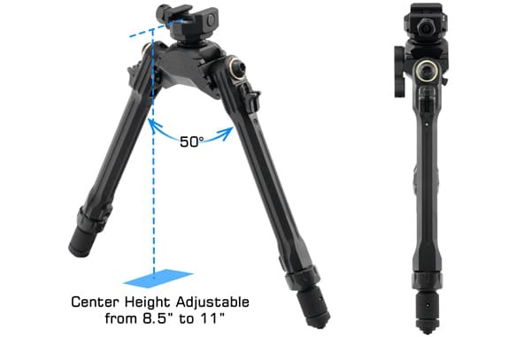 8.5 to 11 inch adjustable center height