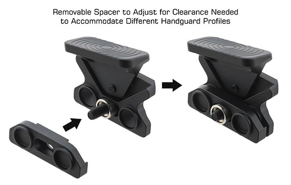 UTG M-LOK Angled Index Mount Thumb Rest