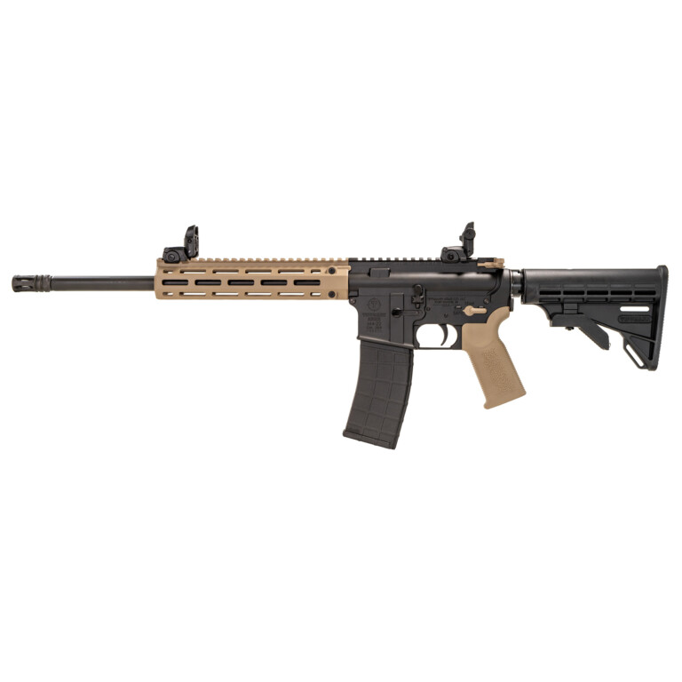 Tippmann Arms Company, M4-22 Pro, Semi-automatic Rifle, AR, 22 LR, 16" Barrel, Composite MLOK Handguard, Matte Finish, Black, M4 Collapsible Stock, Front/Rear Flip Sights, 1 Magazine, 25 Rounds