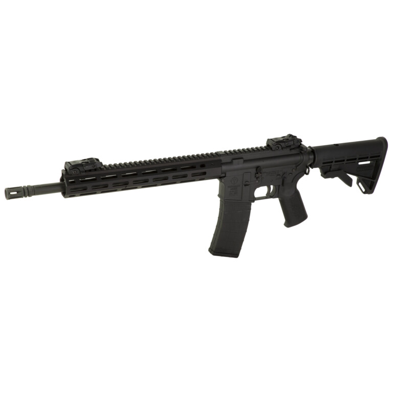 Tippmann Arms Company, M4-22 Elite, GOA Edition, Semi-automatic Rifle, AR, 22 LR, 16" Barrel, Aluminum MLOK Handguard, Matte Finish, Black, Gun Owners of America Engraving, M4 Collapsible Stock, Front/Rear Flip Sight, 1 Magazine, 25 Rounds