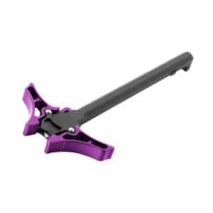 Timber Creek Outdoors Enforcer Ambidextrous AR-15 Charging Handle - Purple - Large Lever