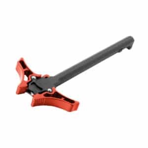 Timber Creek Outdoors Enforcer Ambidextrous AR-15 Charging Handle - Red - Large Lever