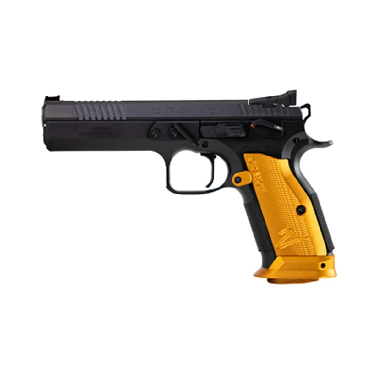 CZ 75 Tactical Sport 2 5.2″ 9mm Pistol – Orange – 17 Round – 2 Magazines