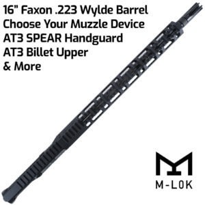 AT3 Complete .223 Wylde Match Grade Upper Faxon Heavy Fluted Barrel