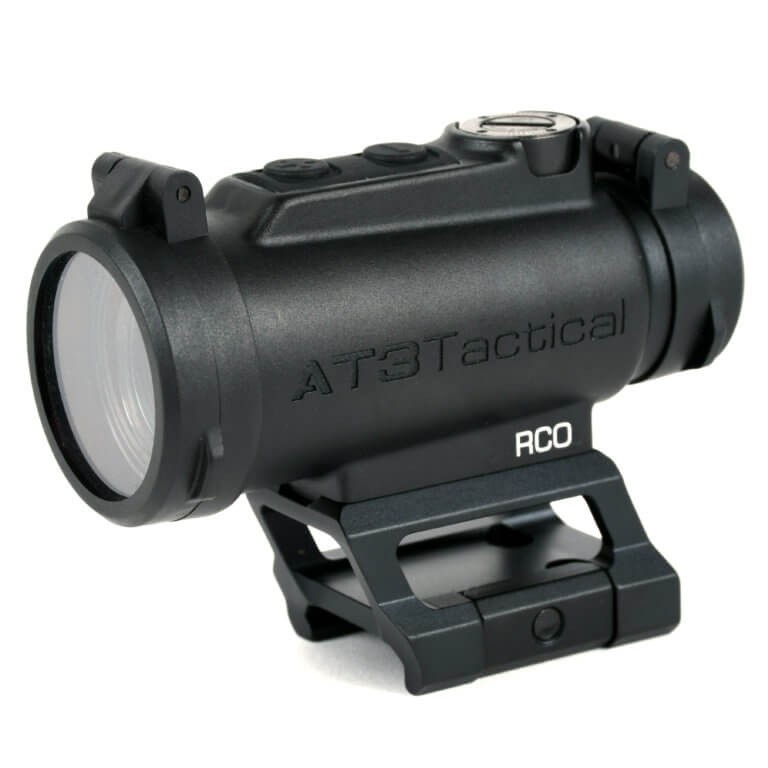 AT3 Tactical RCO Red Dot Sight with Circle Dot Reticle and Riser Mounts