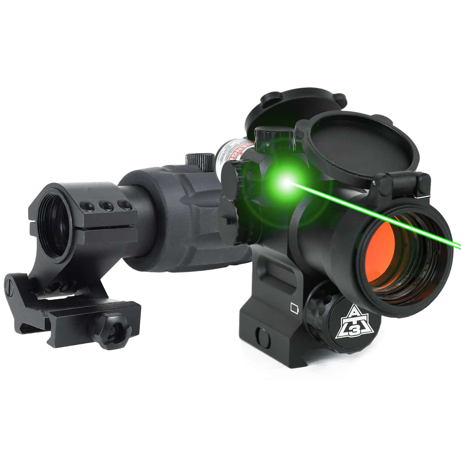 AT3™ Magnified Red Dot with Laser Sight Kit – AT3 LEOS & RRDM 3x Magnifier