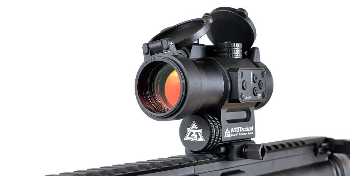 AT3™ LEOS™ Red Dot Sight with Integrated Laser Sight and Riser