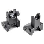 AT3™ Flip-Up Spring-Assisted Backup Iron Sights - Front & Rear Set - Same Plane