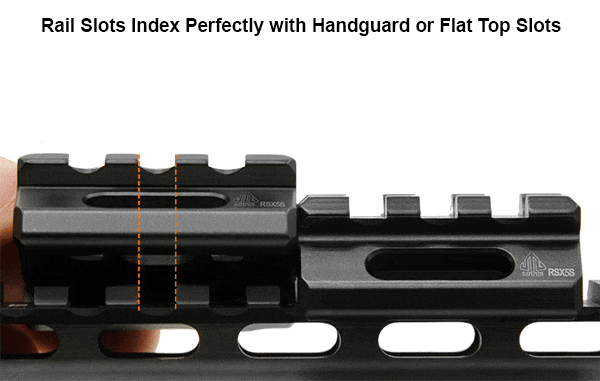 UTG .5 Inch Super Slim Riser Mount - 3 Picatinny Slots