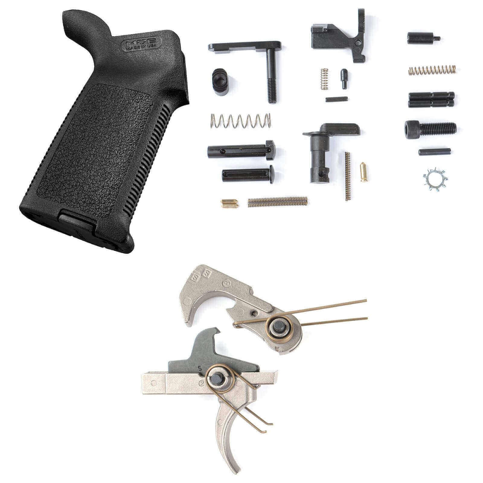 AT3™ Enhanced Lower Parts Kit with Nickel Teflon Trigger and Magpul MOE Grip for AR 15