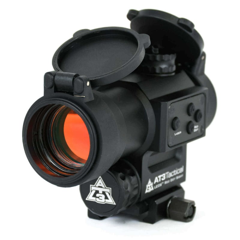 AT3™ LEOS™ Red Dot Sight with Integrated GREEN Laser Sight & Riser