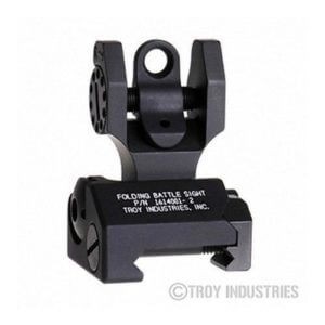 Troy Rear Battle Sight Black - Folding - Optional Tritium Illumination