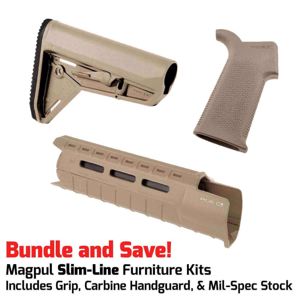 Magpul MOE SL Furniture Kit | AR 15 Stock, Grip & M-LOK Handguard