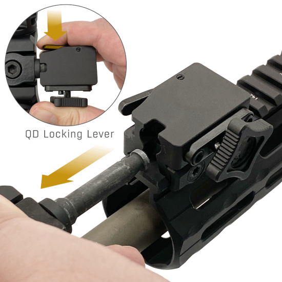 UTG Over Bore Bipod QD Mount